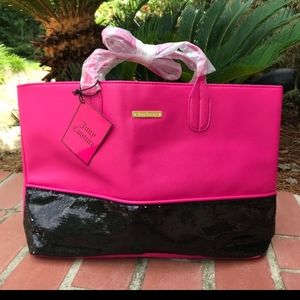 Juicy couture pink sequin shoulder tote bag
